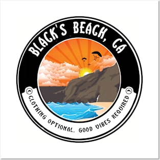 Black's Beach Posters and Art